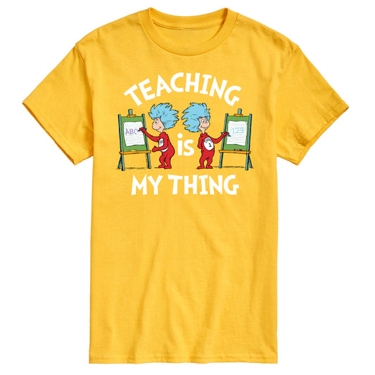 Dr. Seuss - Teaching Is My Thing - Men's Short Sleeve Graphic T-Shirt