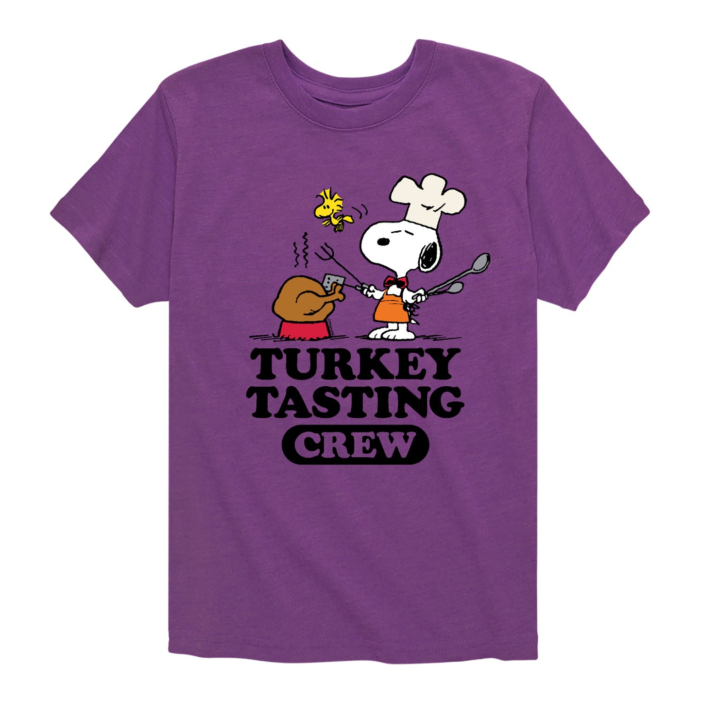 Peanuts - Turkey Tasting Crew - Toddler And Youth Short Sleeve Graphic T-Shirt