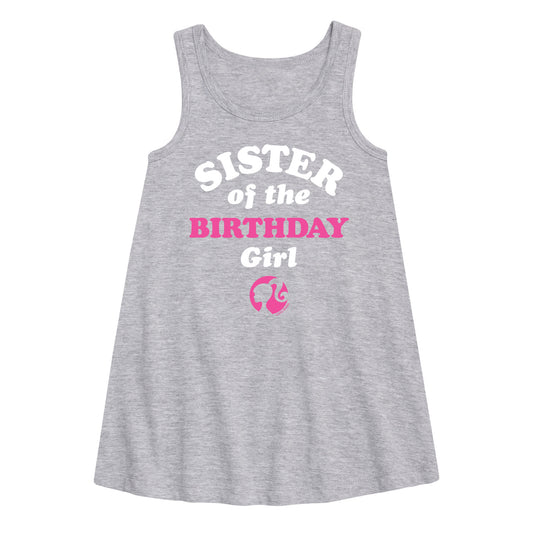 Barbie - Sister of The Birthday Girl - Toddler and Youth Girls A-line Dress