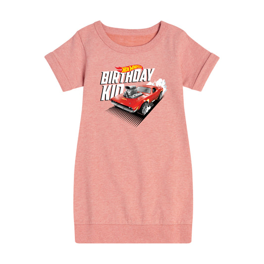 Hot Wheels - Birthday Kid - Toddler And Youth Girls Fleece Dress