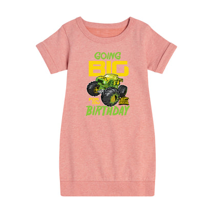 Hot Wheels - Going Big For My Birthday - Toddler And Youth Girls Fleece Dress