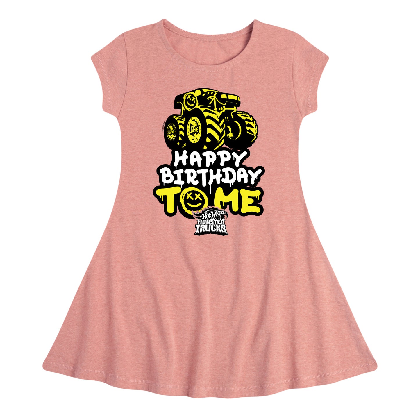Hot Wheels - Happy Birthday To Me - Toddler And Youth Girls Fit And Flare Dress