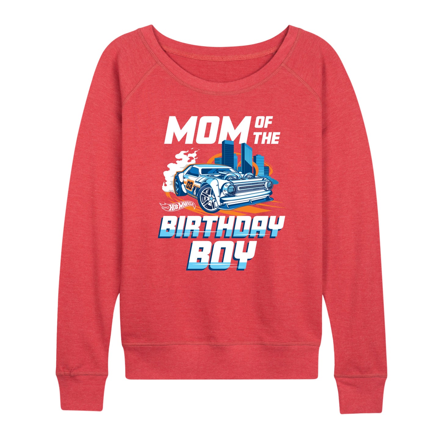 Hot Wheels - Mom Of Birthday Boy - Women's Lightweight French Terry Long Sleeve Shirt