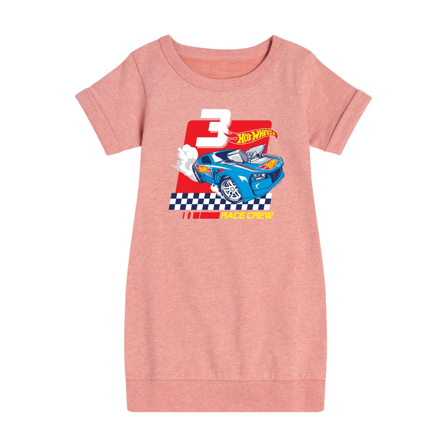 Hot Wheels - Race Crew 3 Yrs - Toddler And Youth Girls Fleece Dress