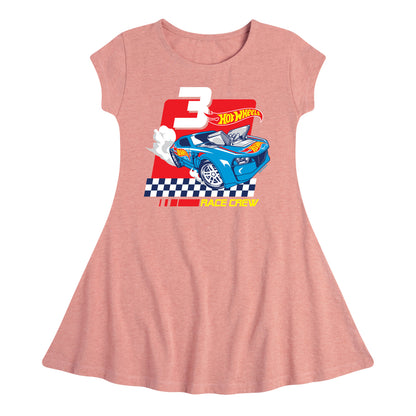 Hot Wheels - Race Crew 3 Yrs - Toddler And Youth Girls Fit And Flare Dress