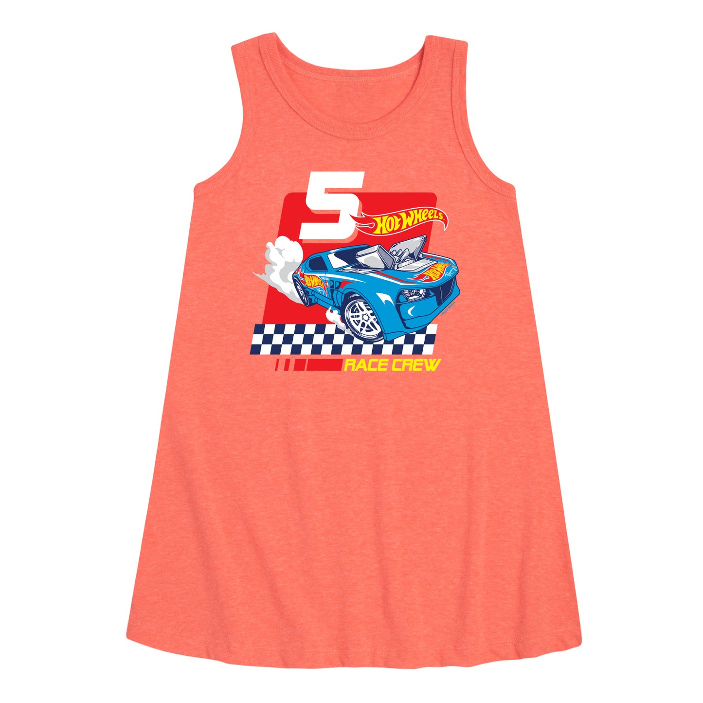 Hot Wheels - Race Crew 5 Yrs - Toddler And Youth Girls A-line Dress