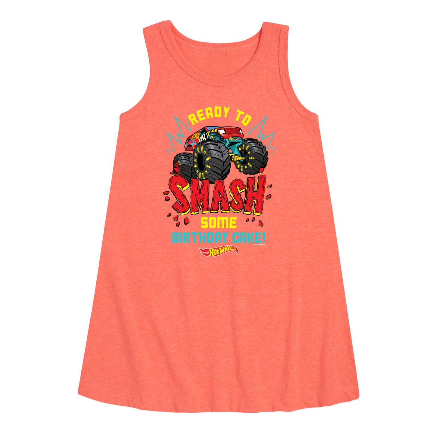 Hot Wheels - Ready To Smash Cake - Toddler And Youth Girls A-line Dress