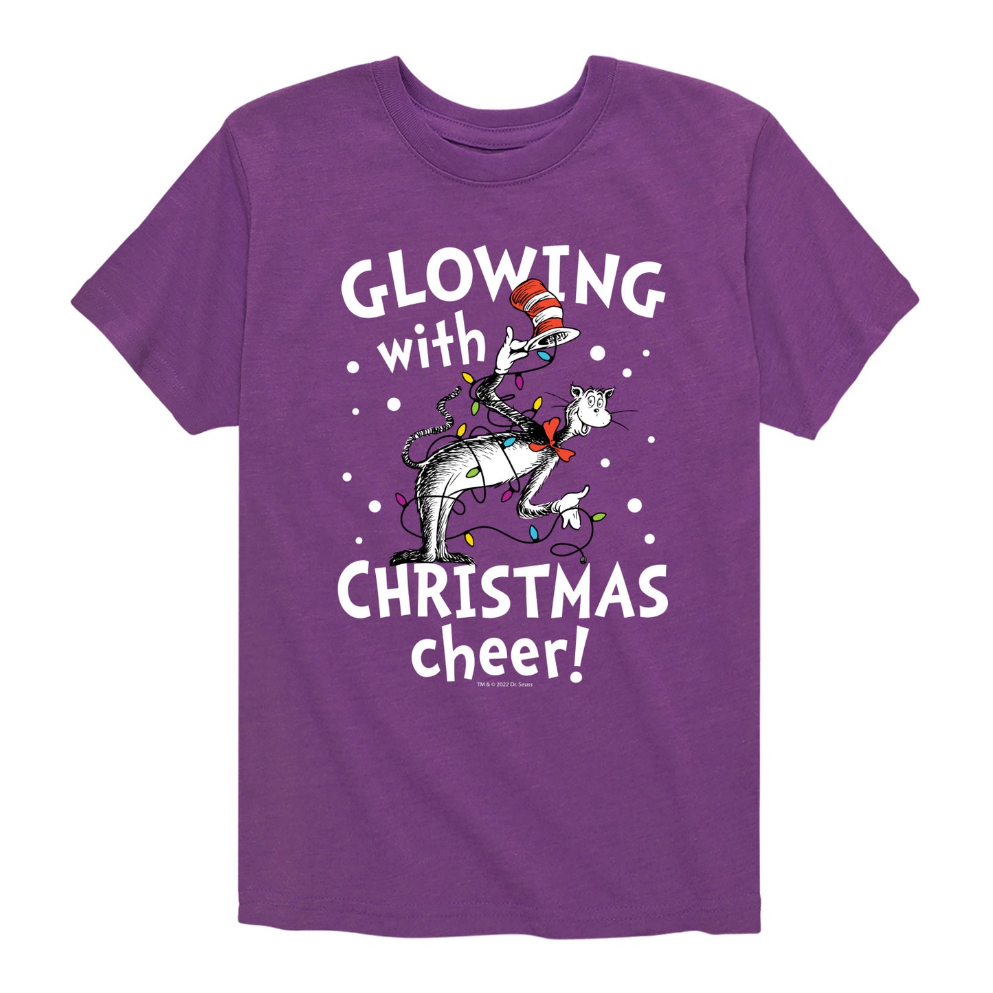 The Cat in the Hat - Glowing Christmas Cheer - Toddler And Youth Short Sleeve Graphic T-Shirt