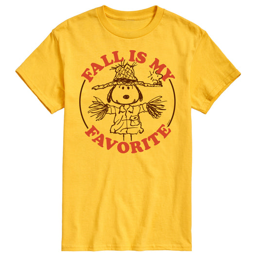 Peanuts - Fall Is My Favorite - Men's Short Sleeve Graphic T-Shirt