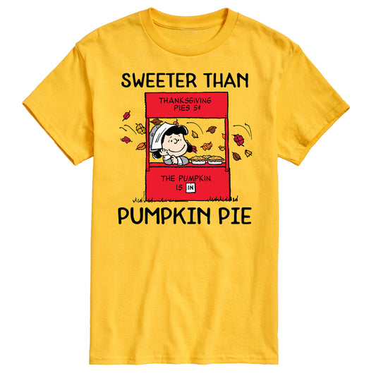 Peanuts - Sweeter Than Pumpkin Pie - Men's Short Sleeve Graphic T-Shirt