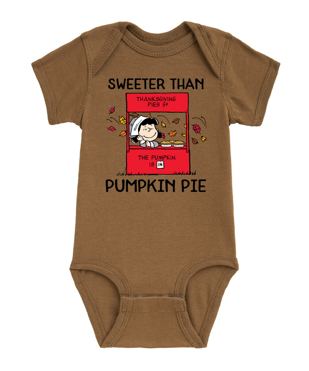 Peanuts - Sweeter Than Pumpkin Pie - Infant Baby One Piece