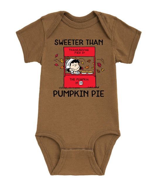 Peanuts - Sweeter Than Pumpkin Pie - Infant Baby One Piece