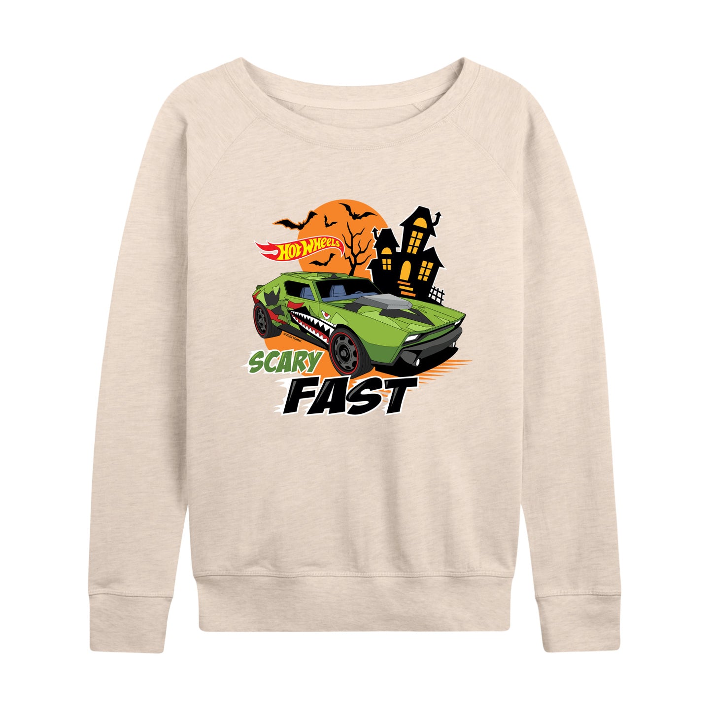Hot Wheels - Halloween - Scary Fast - Women's Lightweight French Terry Long Sleeve Shirt