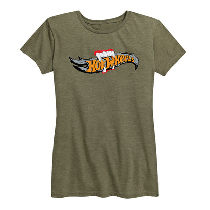 Hot Wheels - Halloween - Logo Bitten With Fangs - Women's Short Sleeve Graphic T-Shirt