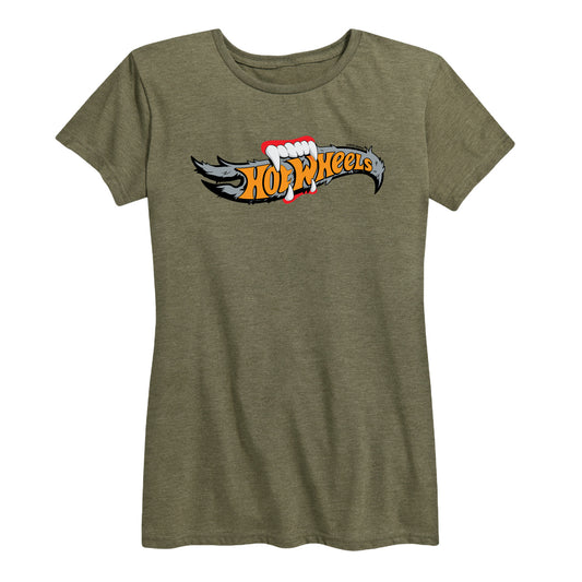 Hot Wheels - Halloween - Logo Bitten With Fangs - Women's Short Sleeve Graphic T-Shirt