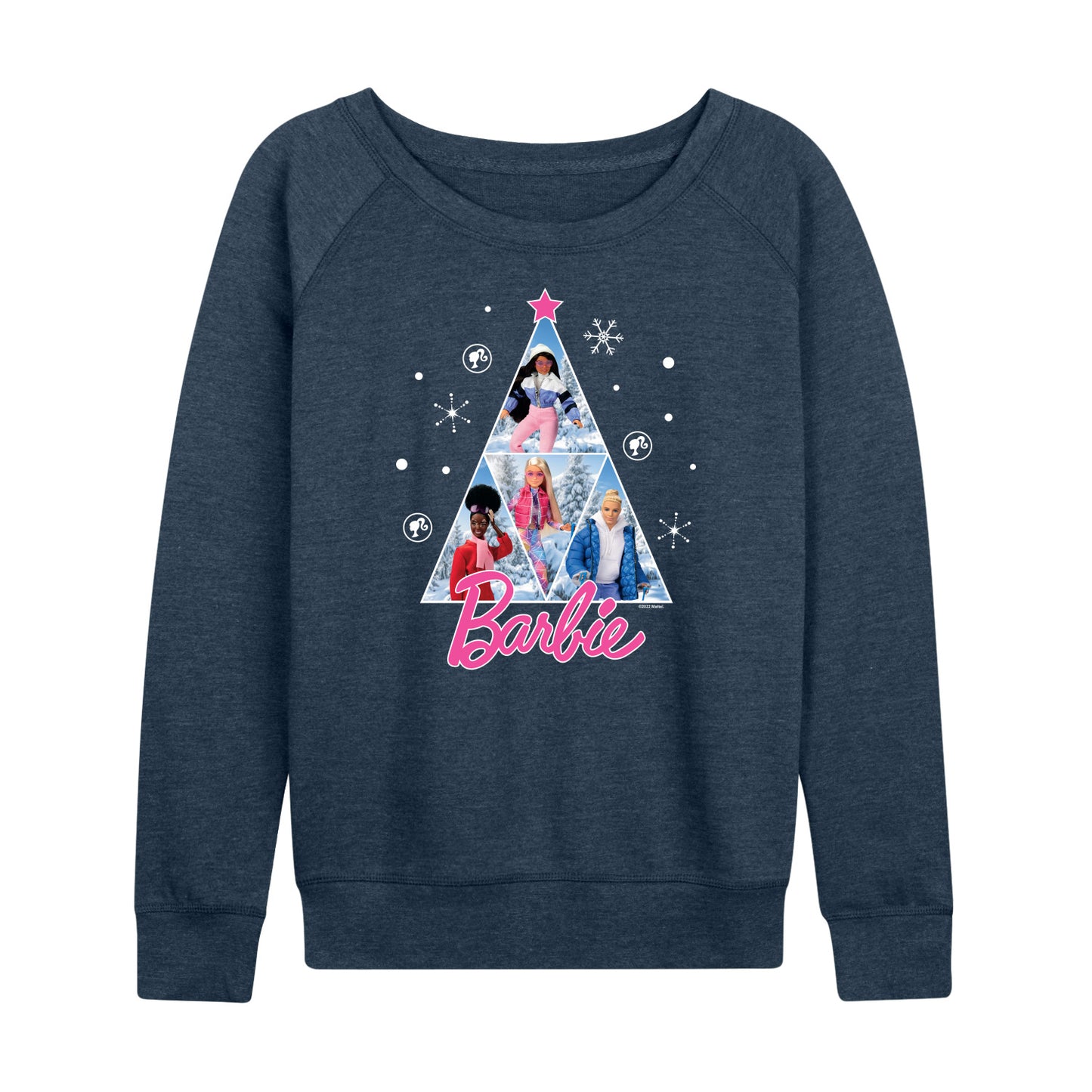 Barbie - Holidays & Christmas - Winter & Snow Time - Women's Lightweight French Terry Long Sleeve Shirt