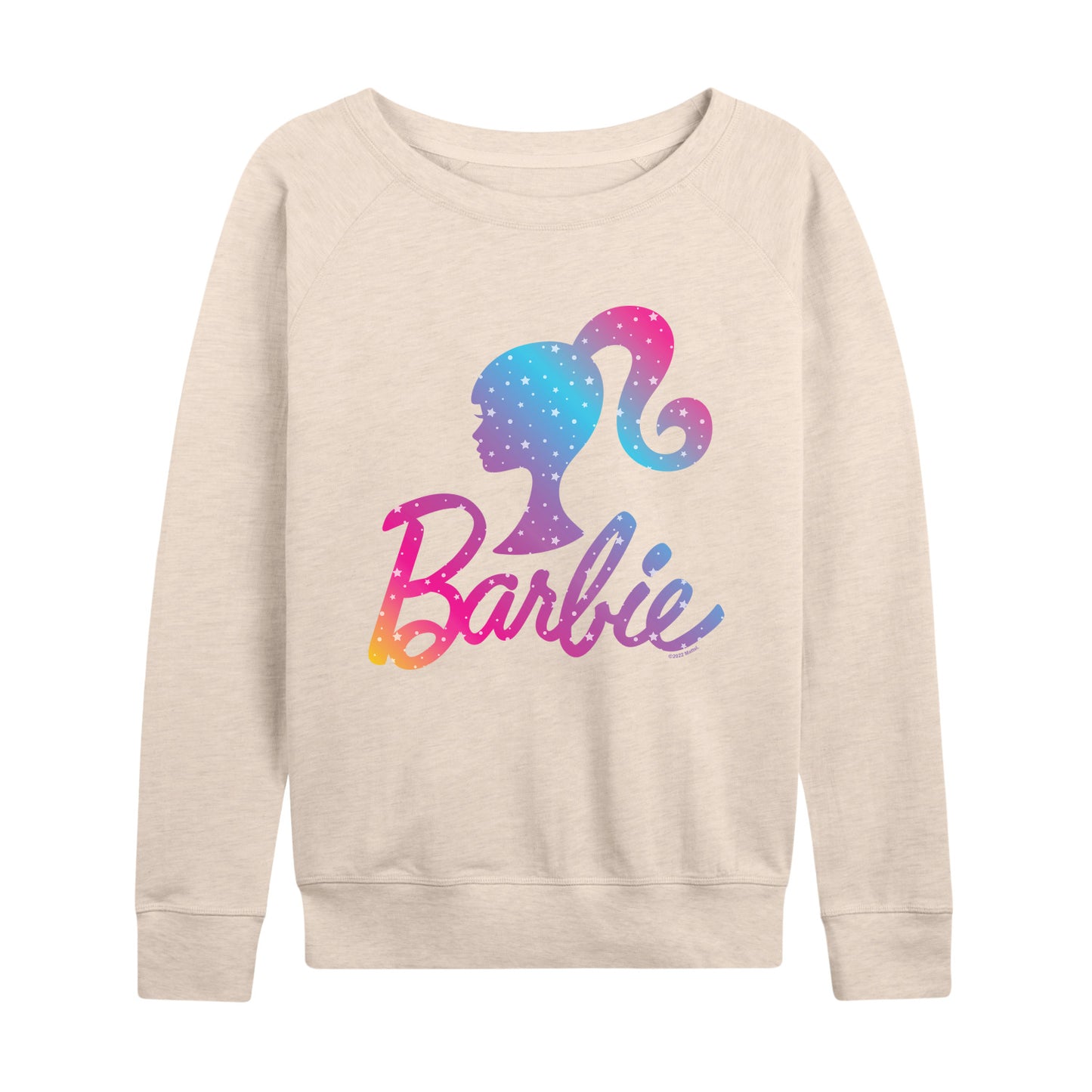 Barbie - Holidays & Christmas - Ombre Iconic Logo - Women's Lightweight French Terry Long Sleeve Shirt