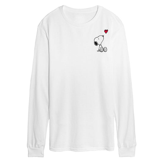 Peanuts - Valentine's Peanuts Snoopy Heart - Men's Long Sleeve T-Shirt