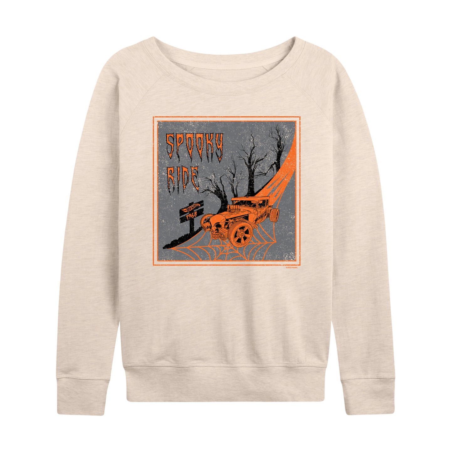 Hot Wheels - Halloween - Spooky Road - Women's Lightweight French Terry Long Sleeve Shirt