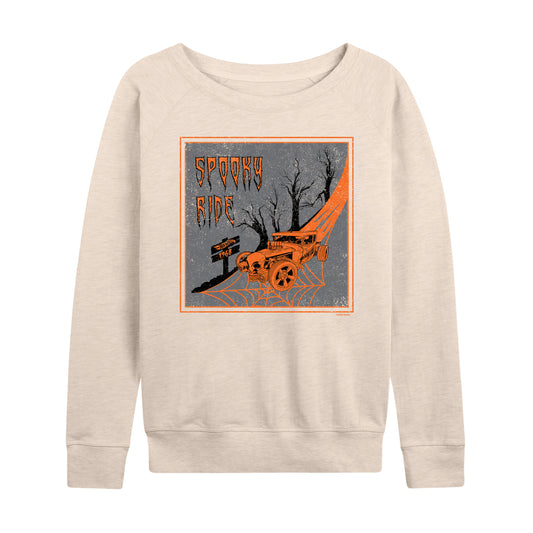 Hot Wheels - Halloween - Spooky Road - Women's Lightweight French Terry Long Sleeve Shirt