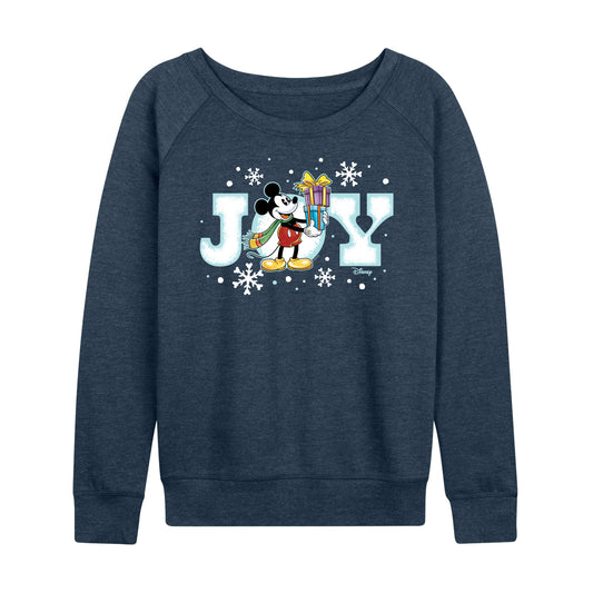 Disney - Joy Mickey - Women's Lightweight French Terry Long Sleeve Shirt