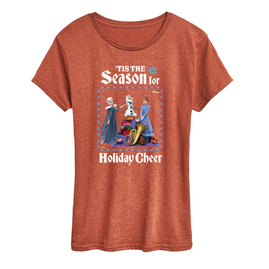Frozen 2 - Tis The Season For Holiday Cheer - Women's Short Sleeve Graphic T-Shirt