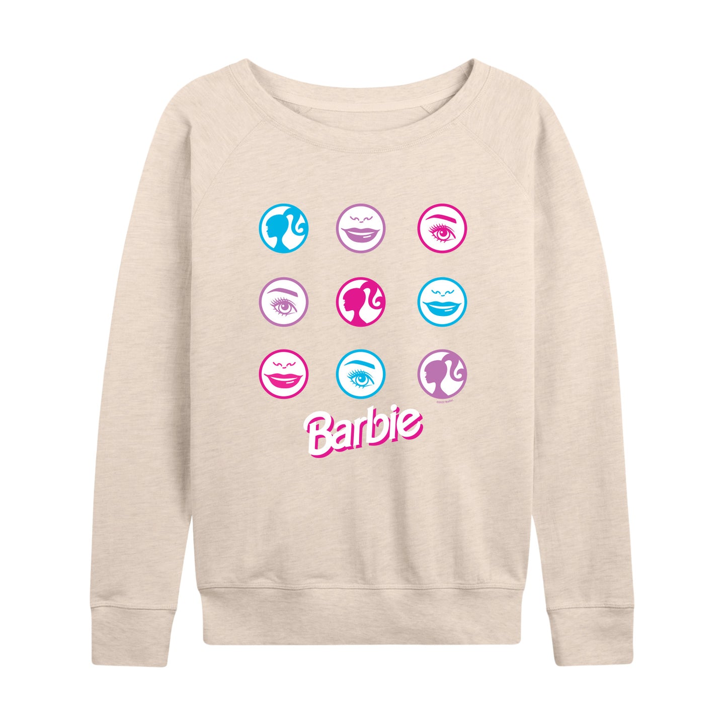 Barbie - Iconic Features of Barbie - Women's Lightweight French Terry Long Sleeve Shirt