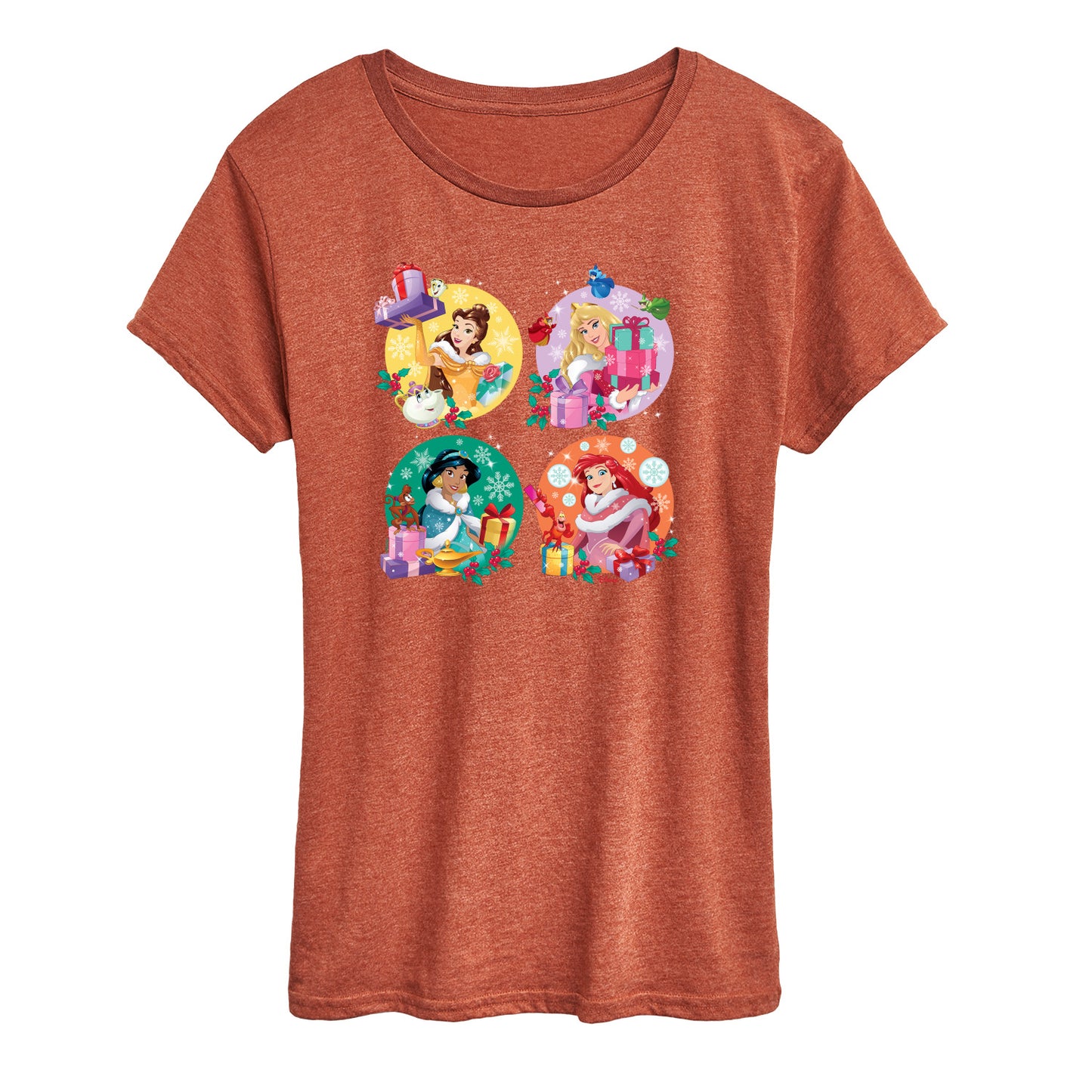 Disney - Princess Christmas Grid - Women's Short Sleeve Graphic T-Shirt