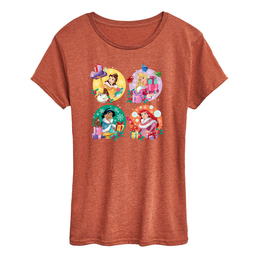 Disney - Princess Christmas Grid - Women's Short Sleeve Graphic T-Shirt