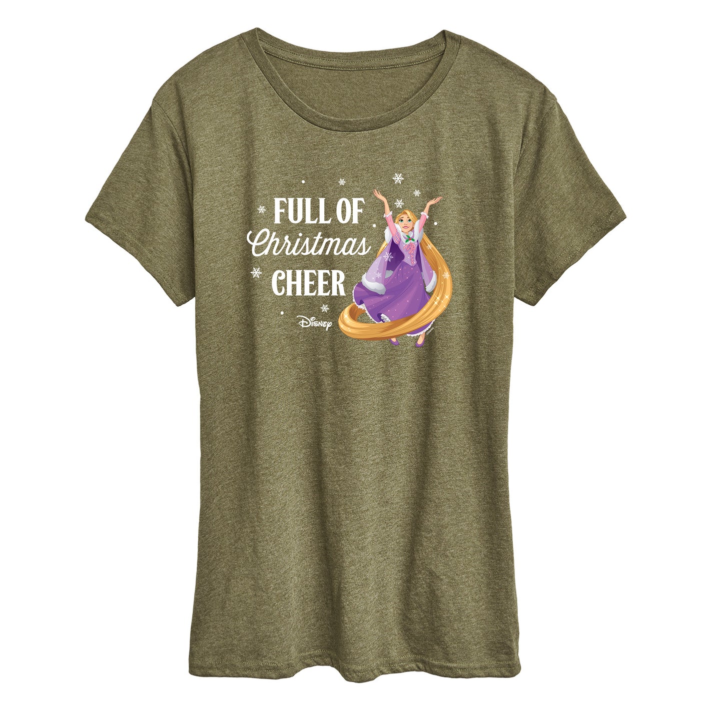 Disney - Full Of Christmas Cheer Rapunzel - Women's Short Sleeve Graphic T-Shirt
