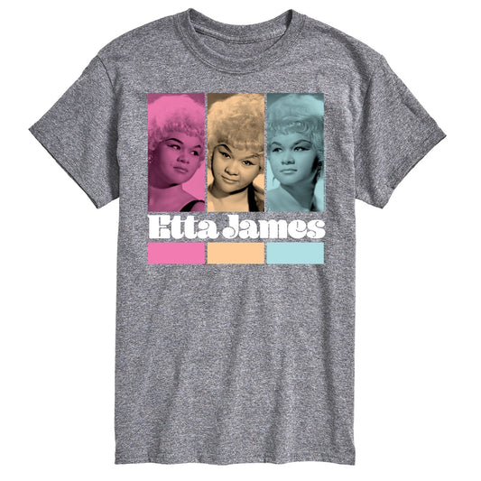 Etta James - Portrait Grid - Men's Short Sleeve Graphic T-Shirt