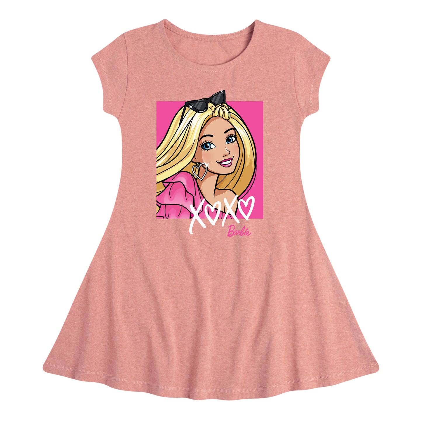 Barbie - Xoxo Barbie - Toddler And Youth Girls Fit And Flare Dress