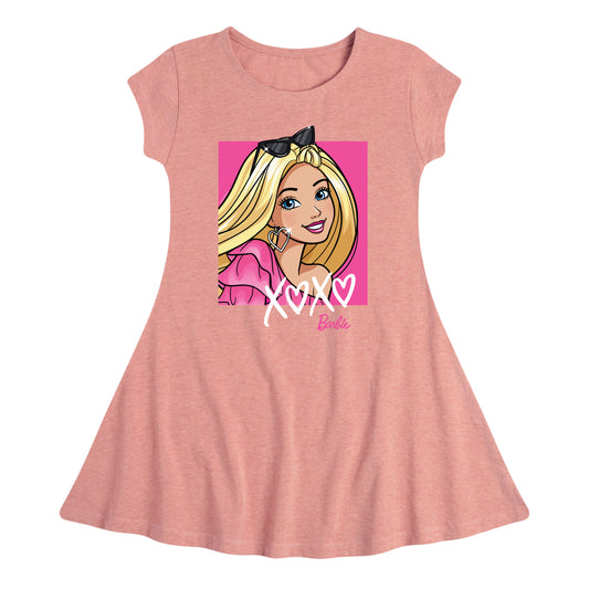 Barbie - Xoxo Barbie - Toddler And Youth Girls Fit And Flare Dress