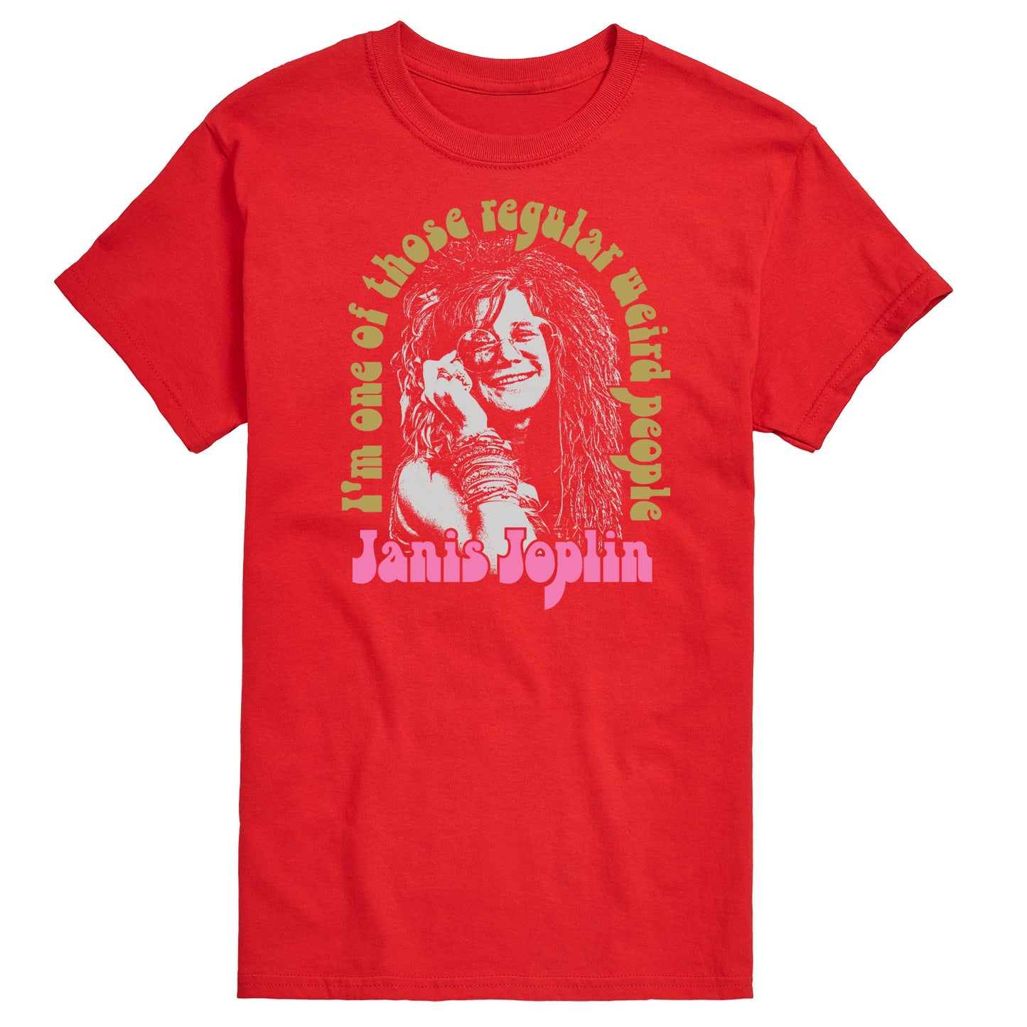 Janis Joplin - One Of Those Regular Weird People - Men's Short Sleeve Graphic T-Shirt