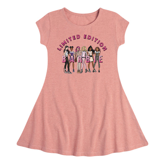 Barbie - Limited Edition - Barbie and Friends - Toddler And Youth Girls Fit And Flare Dress