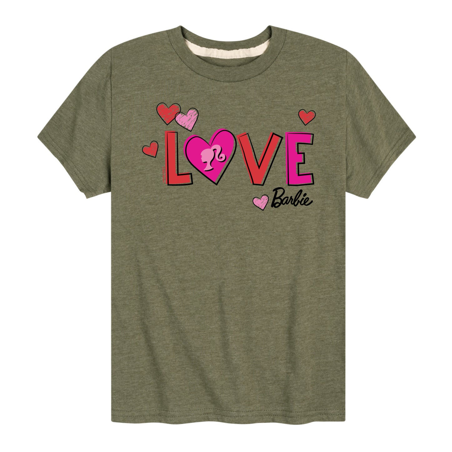 Barbie - Patterned Love - Toddler And Youth Short Sleeve Graphic T-Shirt