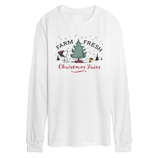 Peanuts - Farm Fresh Trees - Men's Long Sleeve T-Shirt