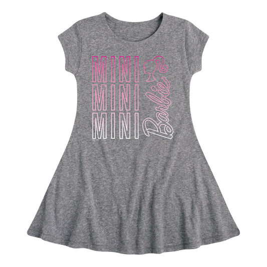 Barbie - Mini Mini Mini - Toddler And Youth Girls Fit And Flare Dress
