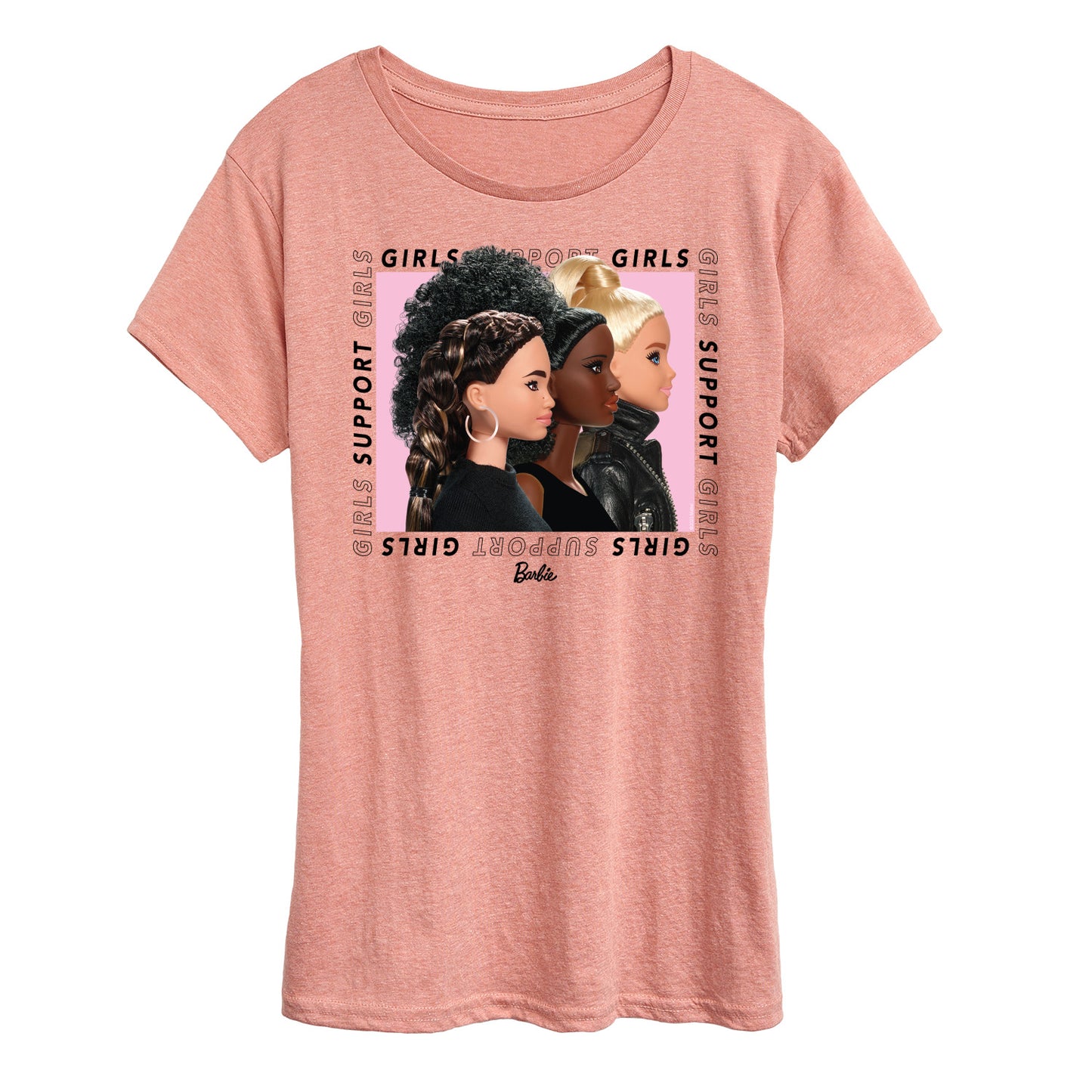 Barbie - Girls Support Girls - Power Pose - Women's Short Sleeve Graphic T-Shirt