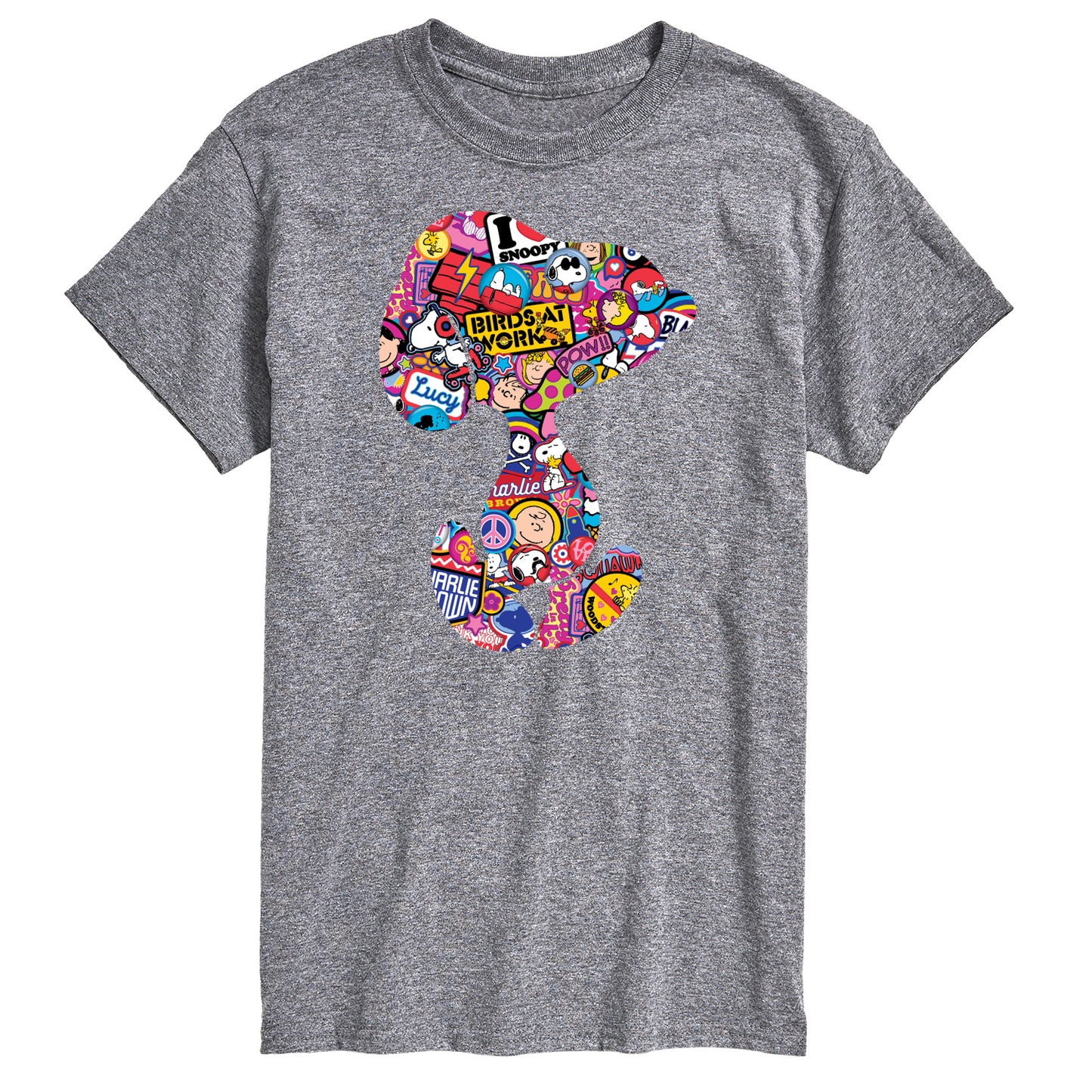Peanuts - Snoopy Silhouette Pattern - Men's Short Sleeve Graphic T-Shirt