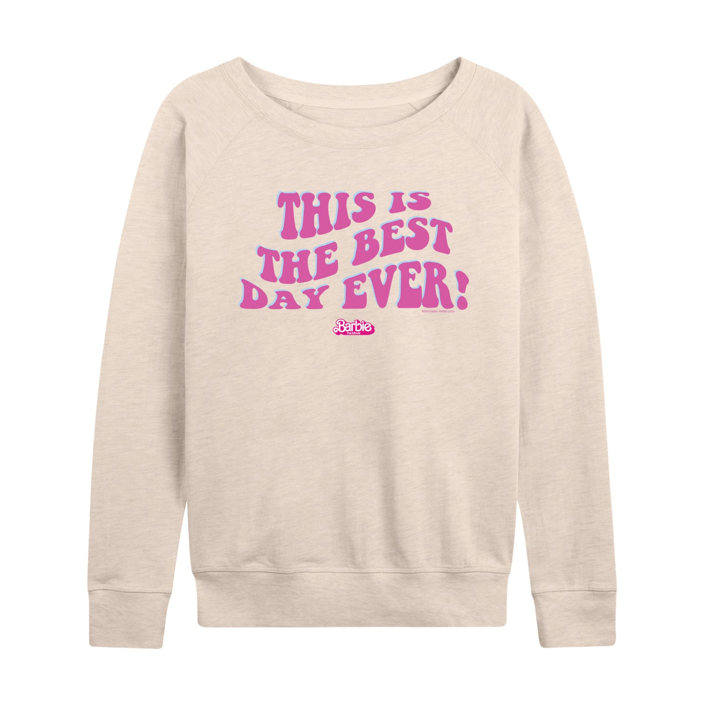 Barbie the Movie - Best Day Ever - Women's Lightweight French Terry Long Sleeve Shirt