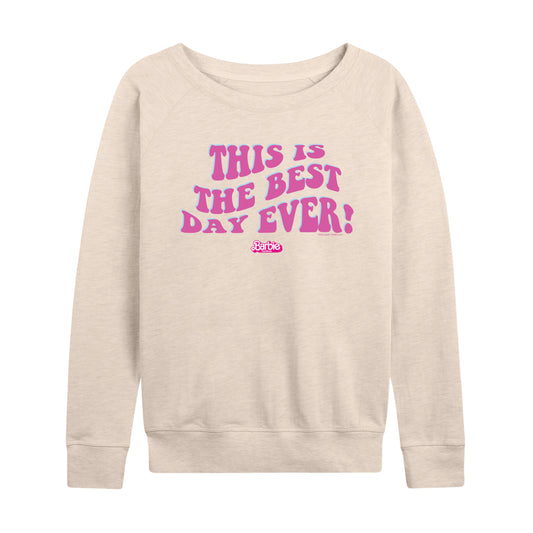 Barbie the Movie - Best Day Ever - Women's Lightweight French Terry Long Sleeve Shirt