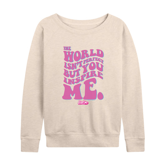 Barbie the Movie - You Inspire Me - Women's Lightweight French Terry Long Sleeve Shirt