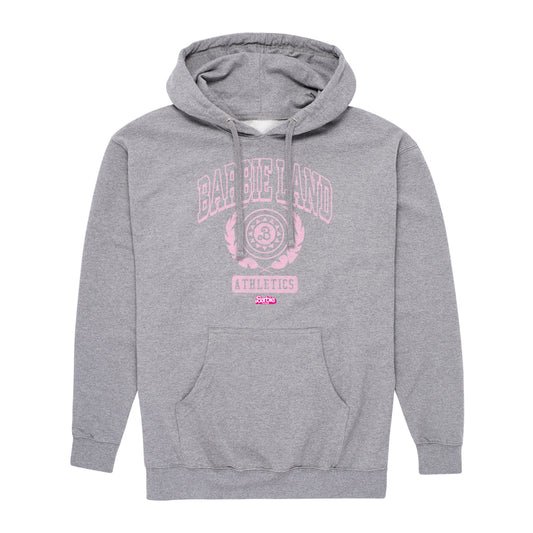 Barbie the Movie - Barbie Land Athletics - Men's Pullover Hooded Fleece Sweatshirt
