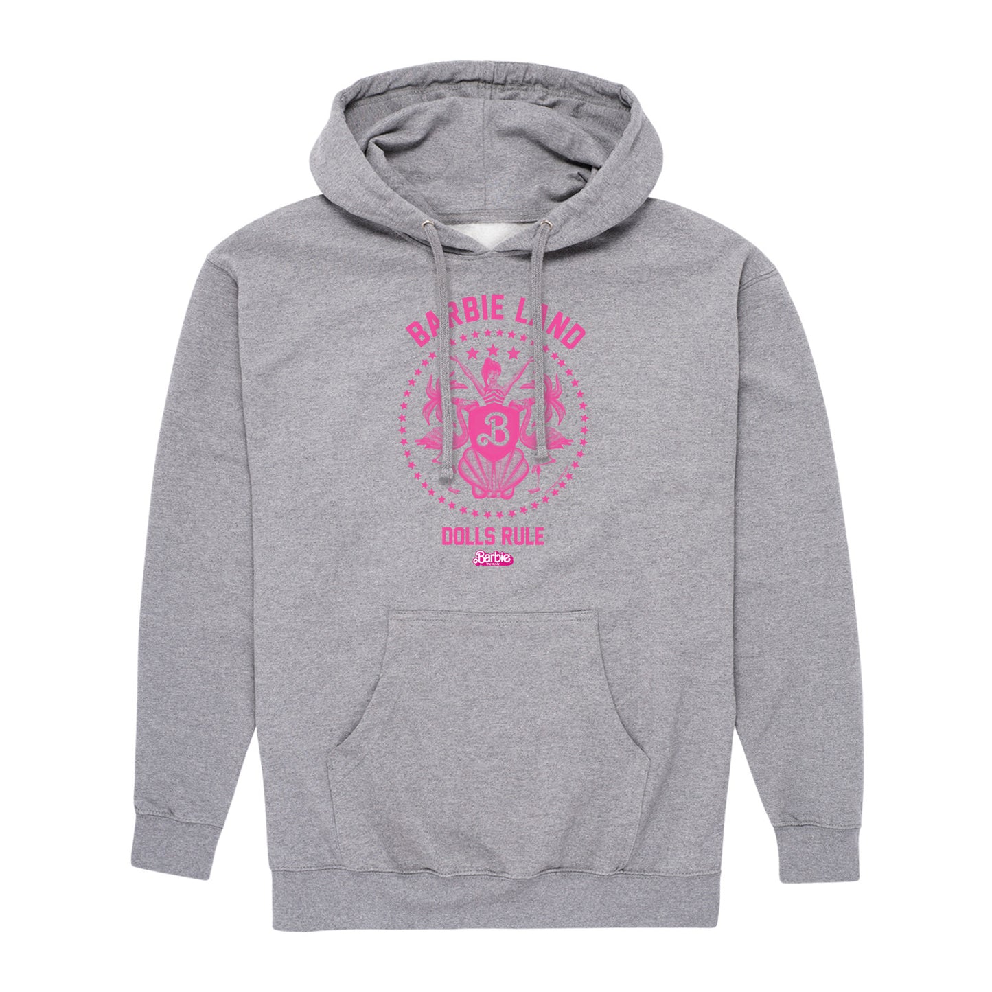 Barbie the Movie - Barbie Land - Dolls Rule - Men's Pullover Hooded Fleece Sweatshirt