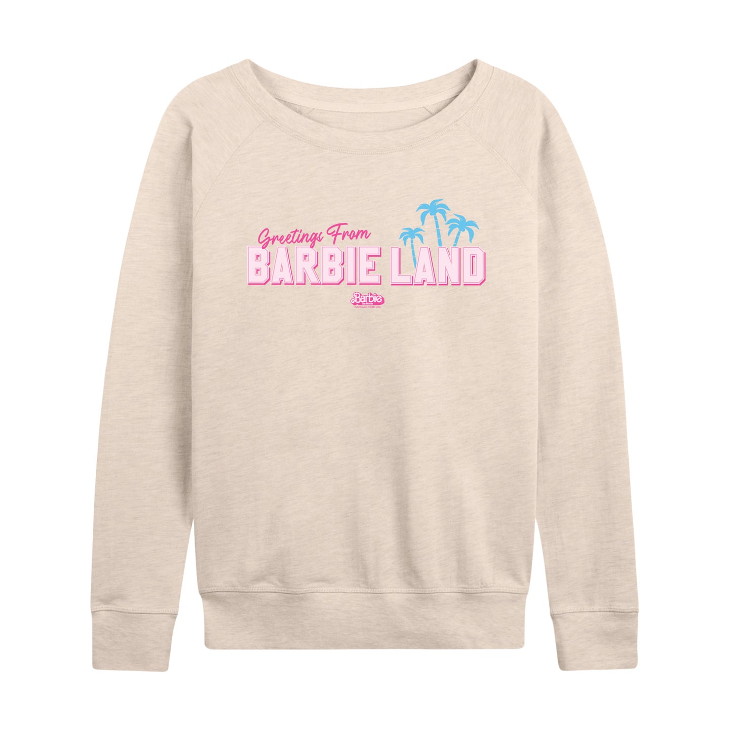 Barbie the Movie - Greetings from Barbie Land - Women's Lightweight French Terry Long Sleeve Shirt