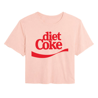 Coca-Cola - Diet Logo Costume - Juniors Cropped Graphic T-Shirt