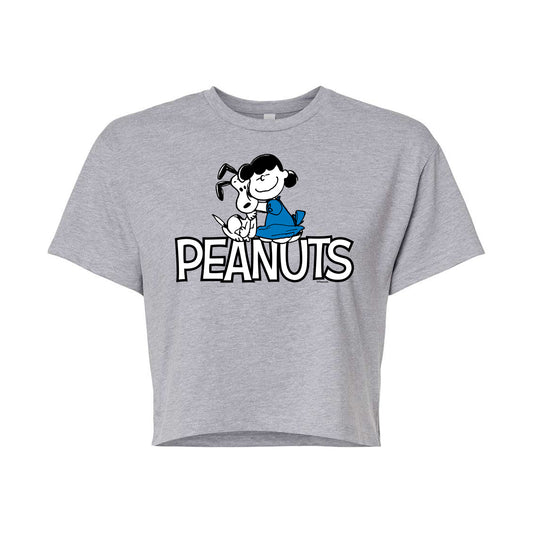 Peanuts - Snoopy And Lucy  - Cropped Tee