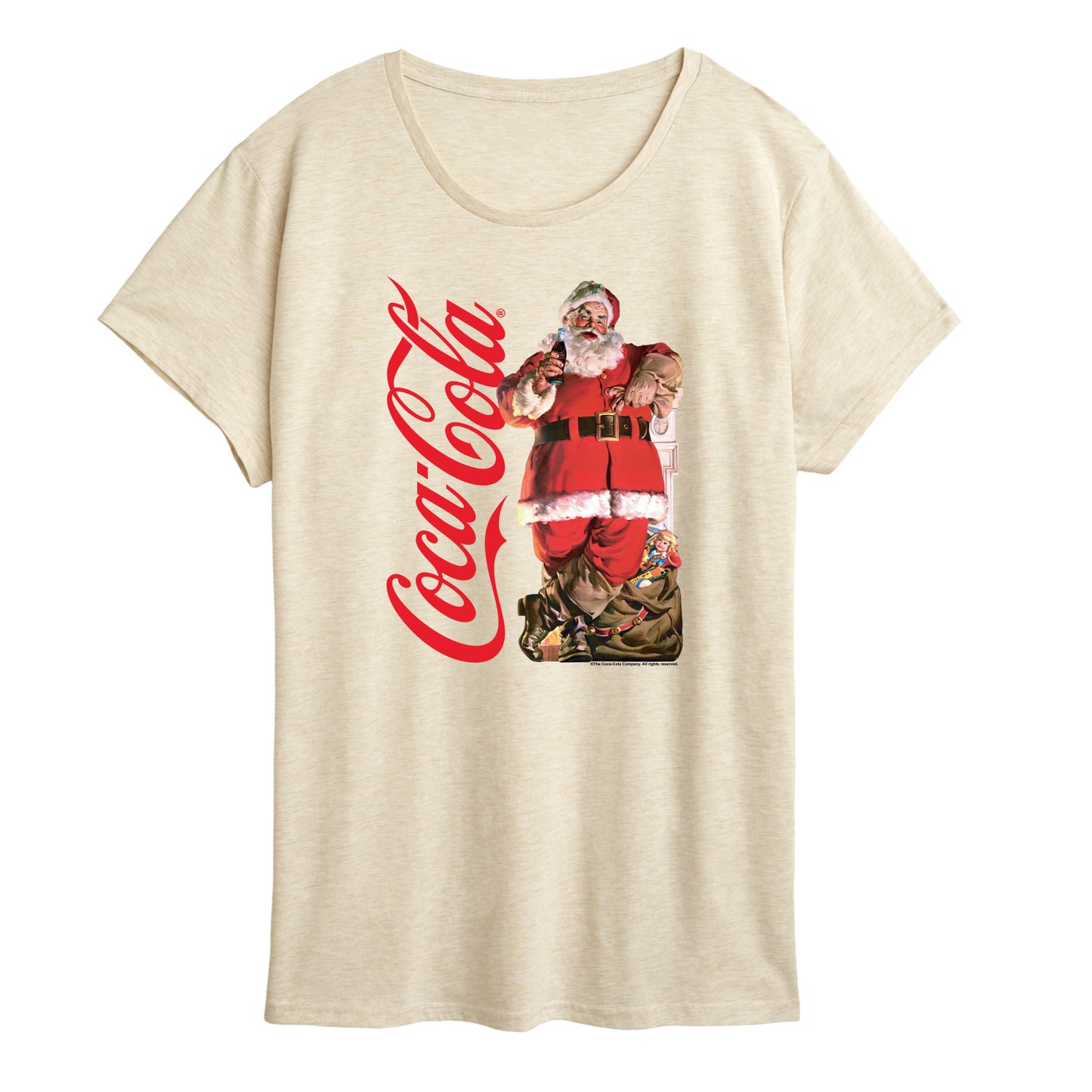 Coca-Cola - Vintage Santa With Presents - Women's Short Sleeve Graphic T-Shirt
