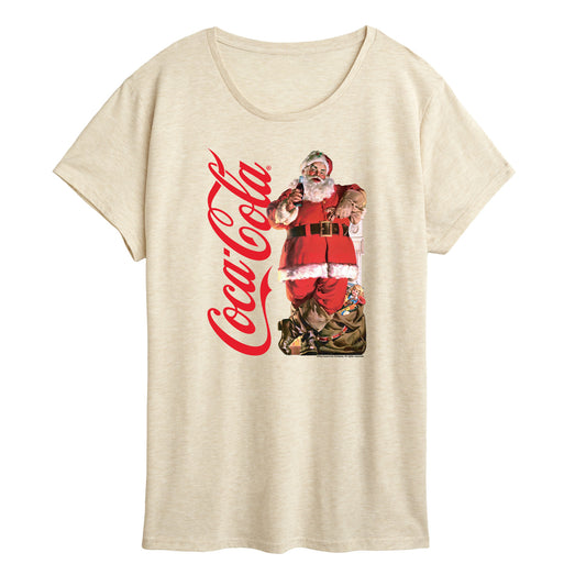 Coca-Cola - Vintage Santa With Presents - Women's Short Sleeve Graphic T-Shirt